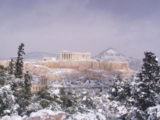 Погода в Греции зимой